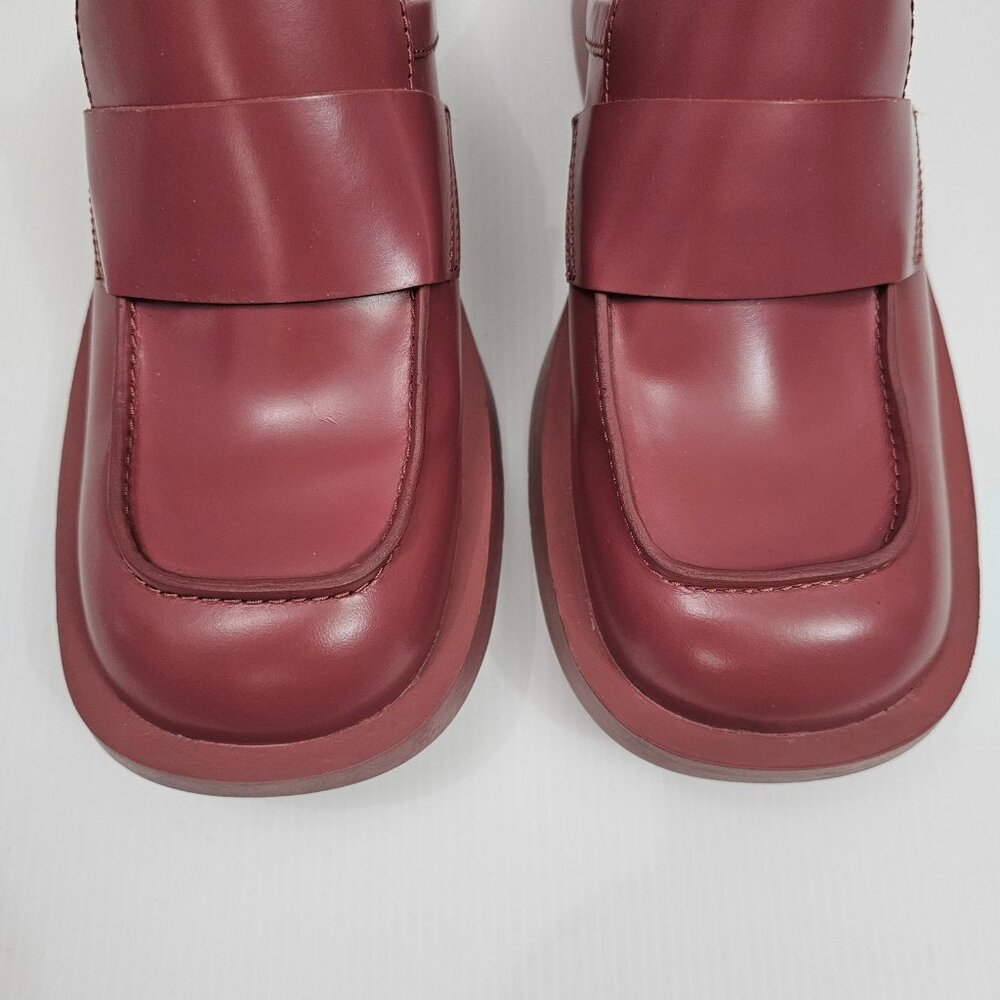 Camper Mil 1978 Mule Loafer Womens EU 40 Red Leather Slide Backless Slip On NEW - Picture 5 of 13